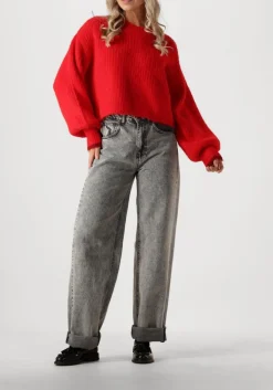 rode co'couture truien/vesten coralee crop knit