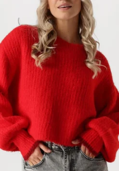 rode co'couture truien/vesten coralee crop knit