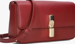 rode furla schoudertas iride s crossbody