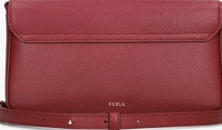 rode furla schoudertas iride s crossbody