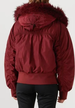 rode goldbergh gewatteerde jas jeanne ski jacket faux border