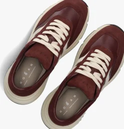 rode hogan lage sneakers h669 allacciato h
