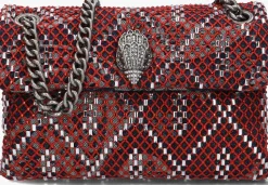 rode kurt geiger london schoudertas soft mini kensington