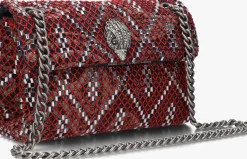 rode kurt geiger london schoudertas soft mini kensington