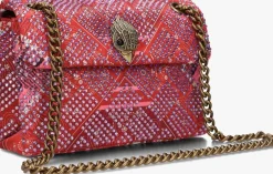 rode kurt geiger london schoudertas fabric mini kensington