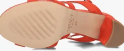 rode notre-v sandalen met hak 22552