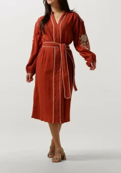 rode stella forest midi jurk e24ro012