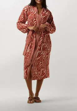 rode stella forest midi jurk e24ro053