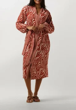 rode stella forest midi jurk e24ro053