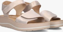 roségouden hartjes platte sandalen woogie