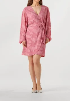 roze aaiko mini jurk eloise chiffon flower pes 509