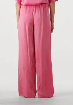roze alix the label pantalon ladies woven shine wide leg pants