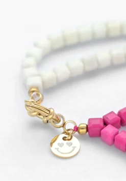 roze bonnie studios armbanden double pink bracelet