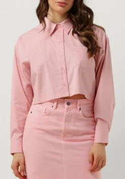 roze co'couture blouses cotton crisp cropped shirt