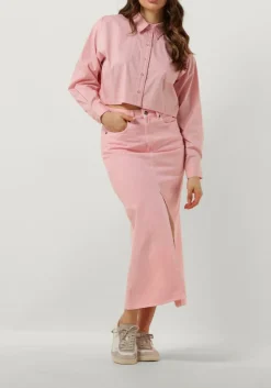 roze co'couture blouses cotton crisp cropped shirt