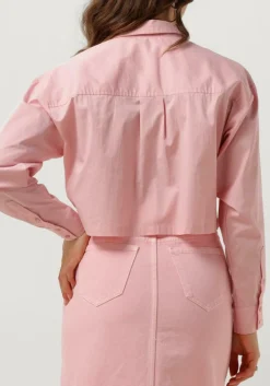 roze co'couture blouses cotton crisp cropped shirt