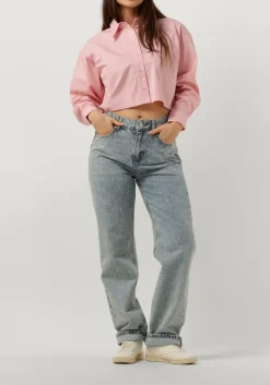 roze co'couture blouses cotton crisp cropped shirt