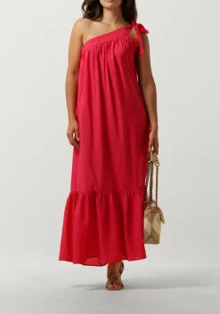 roze co'couture maxi jurk callum asym dress