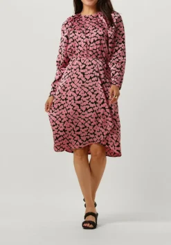 roze co'couture midi jurk flashy heart dress