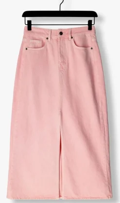 roze co'couture midirok vika dye slit skirt