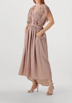 roze copenhagen muse midi jurk cole dress
