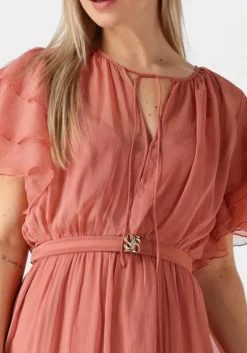 roze dante6 maxi jurk xevi boho maxi chiffon dress