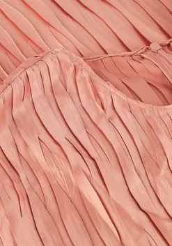 roze dante6 midi jurk lexis plisse maxi dress