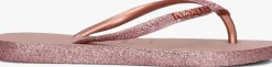 roze havaianas teenslippers slim sparkle ii