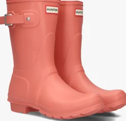 roze hunter regenlaarzen womens original short