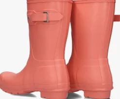 roze hunter regenlaarzen womens original short