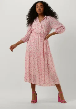 roze levete room midi jurk anja 1
