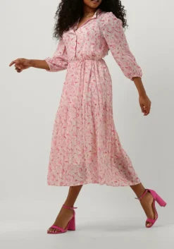 roze levete room midi jurk anja 1