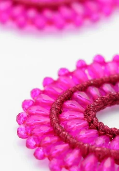 roze lott. gioielli oorbellen drop crystal