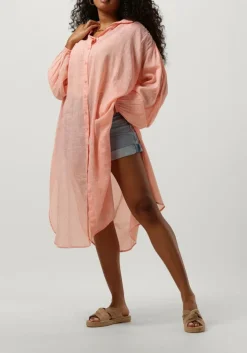 roze mes demoiselles midi jurk shirt diane