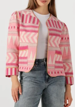 roze nema gewatteerde jas n306