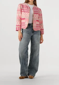 roze nema gewatteerde jas n306