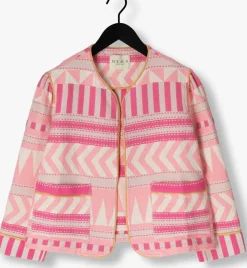 roze nema gewatteerde jas n306