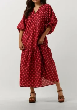 roze notre-v maxi jurk nv-dente midi dress