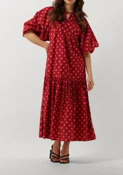 roze notre-v maxi jurk nv-dente midi dress