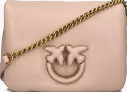 roze pinko schoudertas love click baby puff