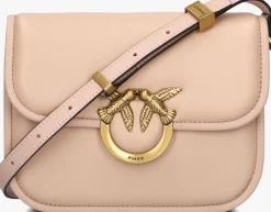 roze pinko schoudertas love box bag