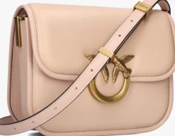 roze pinko schoudertas love box bag