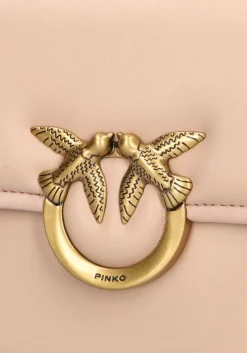 roze pinko schoudertas love box bag