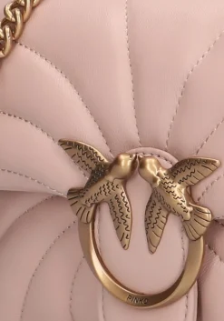 roze pinko schoudertas love puff mini