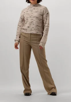 taupe aaiko flared broek chantalle twill vis 350