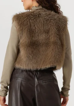 taupe aimee the label gilet isla