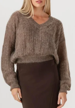 taupe aimee the label trui taran