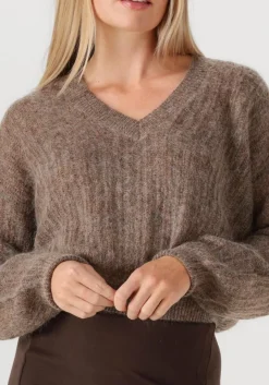 taupe aimee the label trui taran
