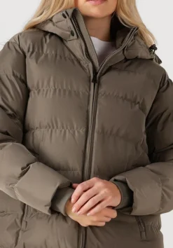 taupe airforce gewatteerde jas grace jacket