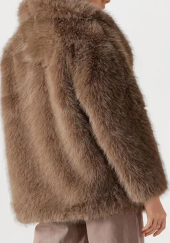 taupe alter ego faux fur jas harper